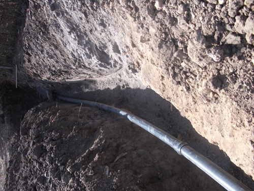 Installation d’une vanne sur le réseau d’eau